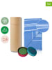 Towel to Go 2tlg. Set: "Wellness & Spa" in Blau