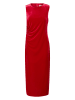 Kaffe Fluwelen jurk rood