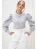 Trend Alaçatı Stili Blouse grijs
