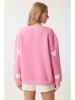 Happiness Istanbul Bluza w kolorze jasnoróżowo-białym