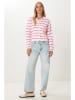Happiness Istanbul Cardigan in Pink/ Weiß