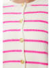 Happiness Istanbul Cardigan in Pink/ Weiß