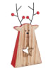 Bizzotto Decofigur "Deer" lichtbruin/rood - (H)22 cm