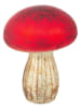 Bizzotto Dekofigur "Mushroom" in Rot/ Gold - (H)20 cm