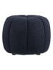 House Nordic Pouf "Paisley" in Dunkelblau - (H)38 x  Ø 48 cm