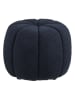 House Nordic Pouf "Paisley" in Dunkelblau - (H)38 x  Ø 48 cm