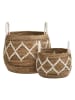 House Nordic 2er-Set: Aufbewahrungskörbe "Altea" in Braun
