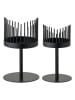 House Nordic 2er-Set: Kerzenhalter in Schwarz
