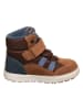 Primigi Leder-Boots in Camel/ Dunkelblau
