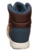 Primigi Leder-Boots in Camel/ Dunkelblau