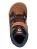 Primigi Leder-Boots in Camel/ Dunkelblau