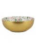 Bizzotto Dekoschale "Holly" in Bunt/ Gold - (H)7 x  Ø 20 cm
