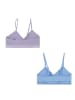 Converse 2-delige set: bustiers paars/lichtblauw