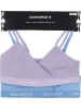 Converse 2-delige set: bustiers paars/lichtblauw
