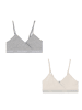 Converse 2-delige set: bustiers grijs/beige