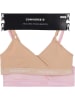 Converse 2-delige set: bustiers beige/lichtroze