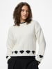 Pieces Pullover in Creme