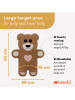 Leschi Bio-Körnerkissen "Bär Teddy" in Hellbraun - (L)40 x (B)4 x (H)14 cm