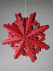 AM Design Decohanger "Ster" rood - Ø 30 cm