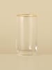 BELLA MAISON Glas in Transparent/ Gold - 365 ml