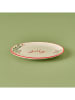 BELLA MAISON Frühstücksteller "Jolly" in Creme/ Rot - Ø 20 cm