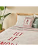 BELLA MAISON 2-delige beddengoedset "Jolly" beige/rood