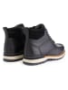 TRAVELIN' Leren boots "Levring" zwart