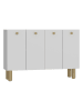 Evila Sideboard in Weiß - (B)120 cm - (H)80 cm - (T)29,6 cm