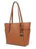 Michael Kors Leder-Schultertasche in Hellbraun - (B)38 x (H)25 x (T)12 cm