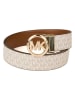 Michael Kors Gürtel in Creme/ Hellbraun