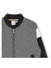 Hugo Boss Kids Cardigan in Schwarz/ Weiß