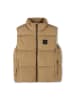 Hugo Boss Kids Doorgestikte bodywarmer lichtbruin