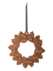 Rosendahl Decohanger "Gingerbread Julekrans'' lichtbruin - Ø 18,5 cm