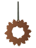 Rosendahl Decohanger "Gingerbread Julekrans'' lichtbruin - Ø 18,5 cm