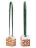 Rosendahl 2-delige set: decohangers "Gingerbread Juleophæng'' lichtbruin - (H)5 cm
