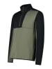 CMP Fleecepullover in Grün/ Schwarz