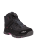 CMP Leder-Trekkingschuhe "Kiruna" in Schwarz/ Pink