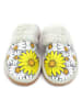 Neefs Hausschuhe in Weiß/ Gelb