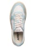 AUTRY Leren sneakers "Medalist" wit/lichtblauw
