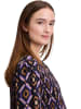 Betty Barclay Jurk paars/zwart/lichtbruin