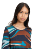 Betty Barclay Longsleeve donkerblauw/petrol/bruin