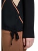 Betty Barclay Longsleeve in Schwarz/ Beige/ Camel
