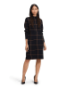 Betty Barclay Gebreide jurk zwart/bruin