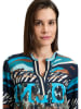 Betty Barclay Bluse in Dunkelblau/ Mint/ Braun