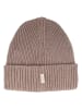 MaxiMo Beanie in Hellbraun/ Grau