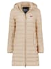 Geographical Norway Doorgestikte mantel "Atikolor" beige
