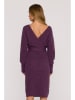 made of emotion Sukienka dzianinowa w kolorze fioletowym