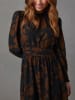 Milan Kiss Kleid in Schwarz/ Braun
