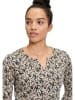BETTY & CO Longsleeve in Taupe/ Schwarz