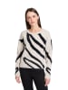 BETTY & CO Pullover in Creme/ Schwarz